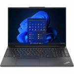 Lenovo ThinkPad E16 Gen 1 21JN0040US 16" Touchscreen Notebook - WUXGA - Intel Core i5 13th Gen i5-1335U - 16 GB - 512 GB SSD - English Keyboard - Graphite Black