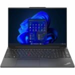 Lenovo ThinkPad E16 Gen 1 21JN003YUS 16" Notebook - WUXGA - Intel Core i5 13th Gen i5-1335U - 16 GB - 256 GB SSD - English Keyboard - Graphite Black