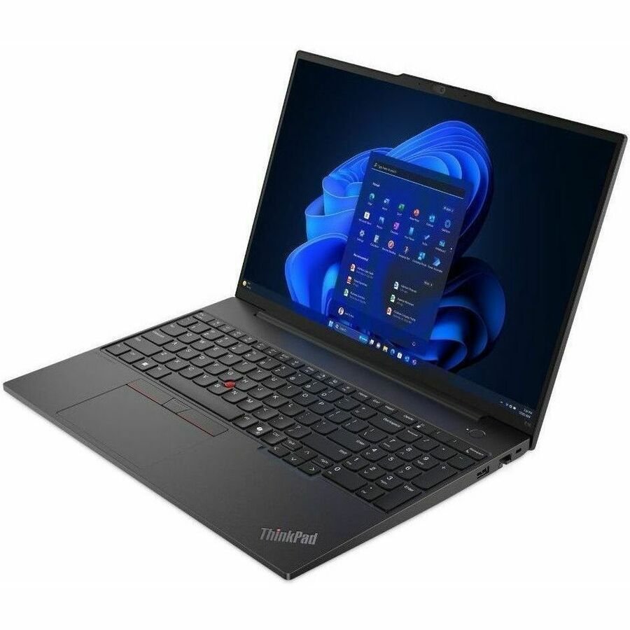 Lenovo ThinkPad E16 Gen 2 21M5000JUS 16" Notebook - WUXGA - AMD Ryzen 7 7735U - 16 GB - 512 GB SSD - English Keyboard - Black