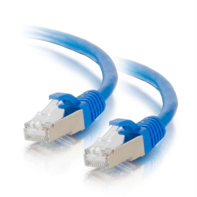 4FT CAT6 BOOTED STP BLU