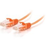 C2G 10ft Cat6 Ethernet Cable - Slim - Snagless Unshielded (UTP) - Orange - patch cable - 10 ft - orange