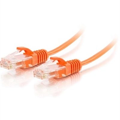 C2G 10ft Cat6 Ethernet Cable - Slim - Snagless Unshielded (UTP) - Orange - patch cable - 10 ft - orange