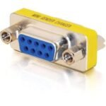 C2G DB9 Serial RS232 Mini Gender Changer - Coupler - F/F