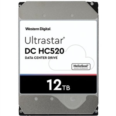 WD Ultrastar DC HC520 HUH721212ALE604 - hard drive - 12 TB - SATA 6Gb/s
