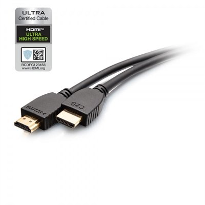 C2G Plus Series 6ft Ultra High Speed HDMI Cable with Ethernet - 8K HDMI Cable - HDMI 2.1 - 8K 60Hz