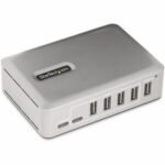 StarTech.com 7-Port USB-C Hub, USB-A / C Ports, Self-Powered w/ BC1.2 Charging, USB 3.1 10Gbps