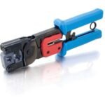 C2G RJ11/RJ45 Ethernet Crimping Tool with Cable Stripper