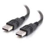 C2G 6.6ft USB Cable - USB A to USB A Cable - USB 2.0 - Black - M/M