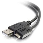 C2G 10ft USB C to USB A Cable - USB C 2.0 to USB Cable - 480Mbps - Black - M/M