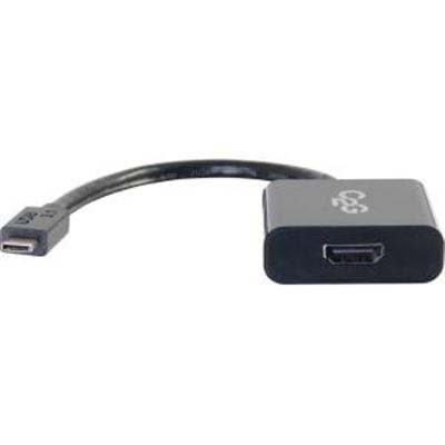 C2G USB C to HDMI Adapter - USB C to HDMI Adapter - 4K 30Hz - Black - M/M - external video adapter - black