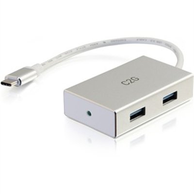 C2G USB C Hub - USB C to 4-Port USB A Hub - USB Type-C to USB Hub