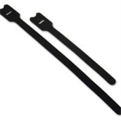 C2G 12in Screw-Mountable Hook-and-Loop Cable Tie Multipack - 10 Pack