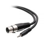C2G 3ft 3.5mm TRS 3 Position Balanced to XLR Cable - M/F - headset cable - 3 ft