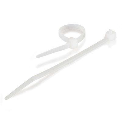 C2G 4in Cable Tie Multipack - 100 Pack - White