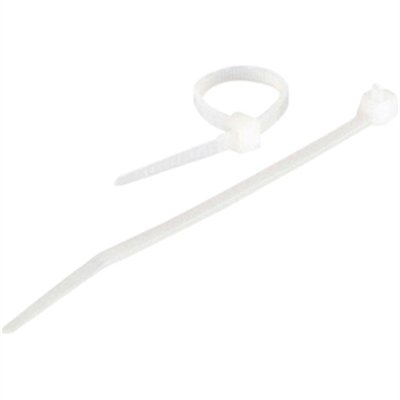 C2G 7.5in Cable Tie Multipack - 100 Pack - White
