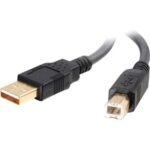 C2G Ultima Series 9.8ft USB A to USB B Cable - USB A to B Cable - USB 2.0 - Black - M/M