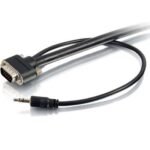 C2G 15ft Select VGA and 3.5mm Stereo Audio Cable - VGA and AUX Cable - In-Wall CMG Rated - M/M