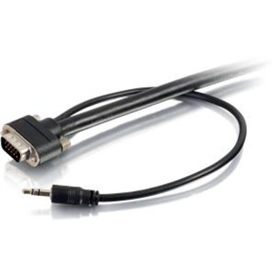 C2G Select 25ft Select VGA + 3.5mm Stereo Audio Cable-In-Wall CMG-Rated VGA Cable - VGA cable - 25 ft