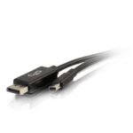 C2G 6ft 4K Mini DisplayPort to DisplayPort Cable - Mini DP to DP Cable - 4K 30Hz - Black - M/M