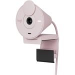 Logitech Brio 300 Full HD Webcam with Privacy Shutter, Rose - webcam