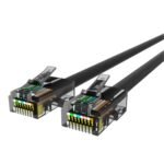 Belkin Cat5e / Cat5 25ft Black Snagless Patch Cable, PVC, UTP, 24 AWG, RJ45, M/M, 350MHz, 25'