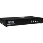Tripp Lite Secure KVM Switch, 4-Port, Single Head, DisplayPort to DisplayPort, 4K, NIAP PP4.0, Audio, TAA - KVM / audio switch - 4 ports - TAA Compliant