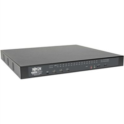 Tripp Lite Cat5 KVM Switch Over IP 32-Port w/Virtual Media 2 Users 1URM TAA - KVM switch - 32 ports - rack-mountable - TAA Compliant