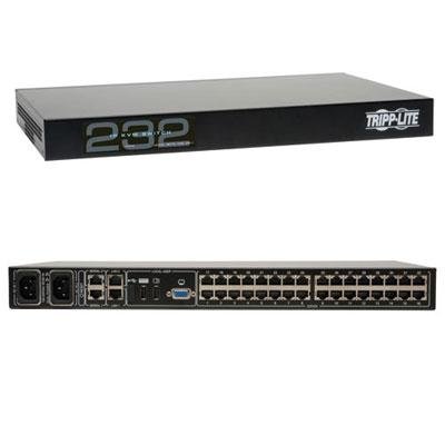 Tripp Lite 32-Port Cat5 IP KVM Switch 1 Local 2 Remote User 1URM Rackmount - KVM switch - 32 ports - rack-mountable