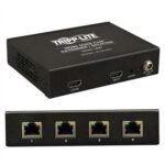 Tripp Lite 4-Port HDMI Over Cat5/Cat6 Video Extender / Splitter TAA / GSA - video/audio extender