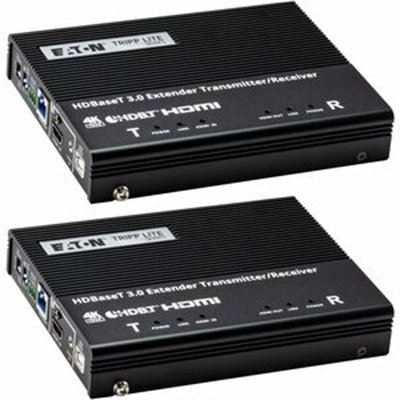 Eaton Tripp Lite Series HDBaseT 3.0 Transmitter and Receiver Kit, HDMI 4K 60 Hz (4:4:4), RS-232, IR Control, Up to 328 ft. (100 m), TAA - video/audio/infrared/USB/serial/network extender - HDBaseT 3.0 - TAA Compliant