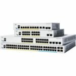 Cisco Catalyst 1300 - switch - L2 - managed - 48 x 10/100/1000 (PoE+) + 4 x 1 Gigabit SFP - rack-mountable - PoE+