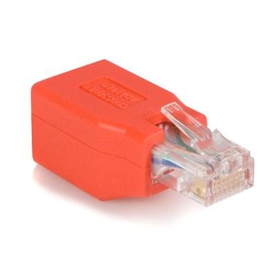 StarTech.com Gigabit CAT6 Ethernet Crossover Adapter - Red Network Cable