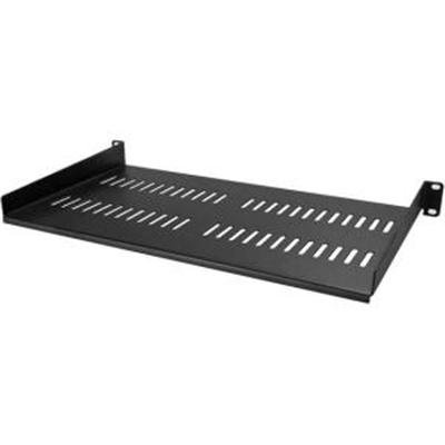 StarTech.com 1U Vented Server Rack Cabinet Shelf - 10in Deep Fixed Cantilever Tray - Rackmount Shelf for 19" AV/Data/Network Equipment Enclosure with Cage Nuts & Screws - 44lbs Weight Cap. - 1U Network Rack Shelf