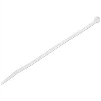 StarTech.com 8" Cable Ties - 2-1/8" Dia, 50lb Tensile Strength, Nylon, UL Listed, 1000 Pack - White