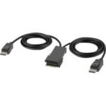 Belkin Secure Modular DP Dual Head Console Cable - video cable - DisplayPort - TAA Compliant - 6 ft