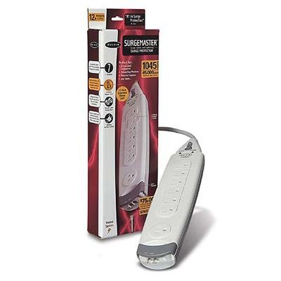 Belkin 7-Outlet Surge Protector w/ On-Off Switch - 12ft Cord - 1045J - ST PLG - White