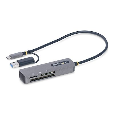 StarTech.com USB 3.0 Multi-Media Memory Card Reader, SD/microSD/CompactFlash, USB-C or USB-A