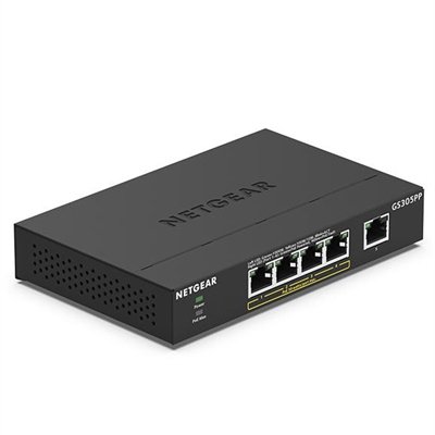NETGEAR GS305PP - switch - 5 ports - unmanaged