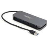 StarTech.com 4 Port USB 3.0 Hub 5Gbps - 4x USB-A - USB Bus Powered USB Type-A Hub - 11in Long Cable