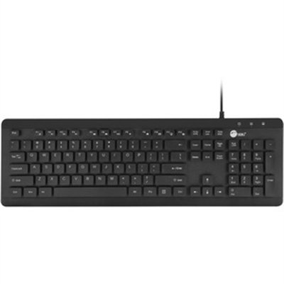 SIIG Industrial Grade Washable & Dustproof USB Multimedia Keyboard - keyboard - QWERTY - black