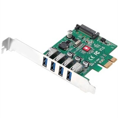 SIIG DP USB 3.0 4-Port PCIe Host Card - USB adapter - PCIe 2.0 - USB 3.0 x 4