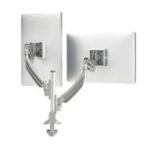 Chief Kontour Dynamic Column Dual Monitor Arm Desk Mount - For Displays 10-32" - Silver