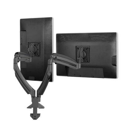 Chief Kontour K1D Dynamic Dual Monitor Arm Desk Mount - For Displays 10-32" - Black