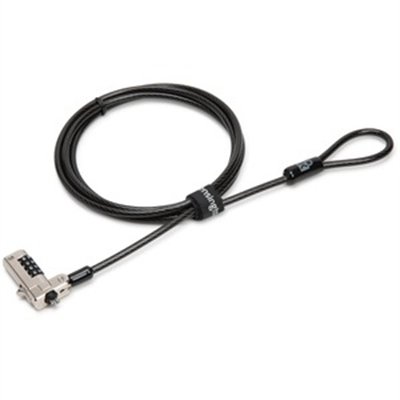 Kensington Slim N17 Combination Laptop Lock for Wedge-Shaped Slot - security cable lock