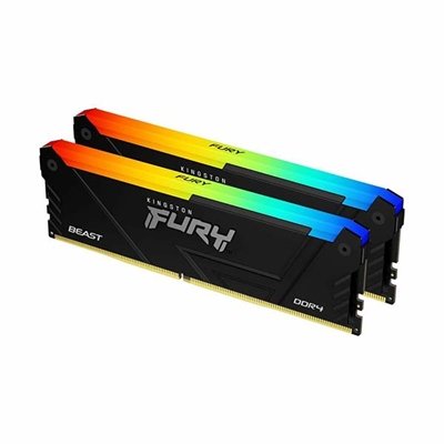 Kingston FURY Beast RGB - DDR4 - kit - 32 GB: 2 x 16 GB - DIMM 288-pin - 2666 MHz - unbuffered