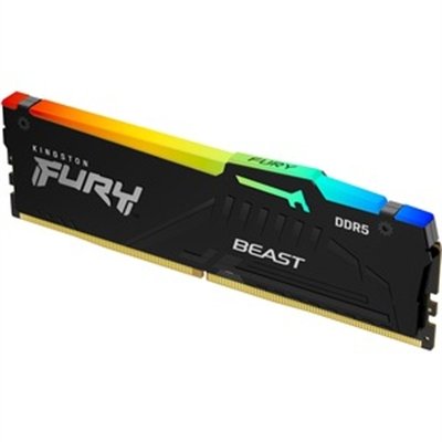 Kingston FURY Beast RGB - DDR5 - module - 32 GB - DIMM 288-pin - 6000 MHz / PC5-48000 - unbuffered