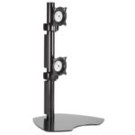 Chief Vertical Table Stand Dual Monitor Mount - TV Height Range 10-20" - Black