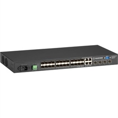 Black Box - switch - 28 ports - managed - rack-mountable