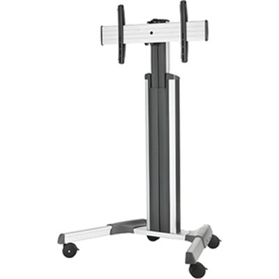 Chief Fusion Large Adjustable Mobile TV Cart - For Displays 42-86" - Silver