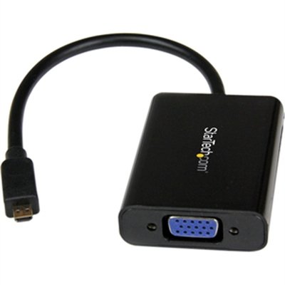 StarTech.com Micro HDMI to VGA Adapter with Audio - Video Converter 1080p